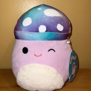 Squishmallows Minya Purple and White Mushroom Plush